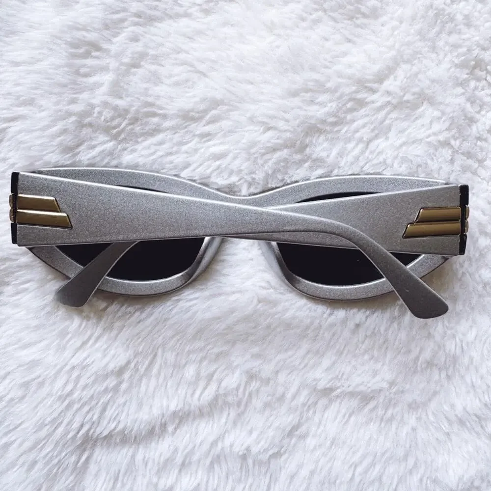 Francis Mirrored Silver Cat-Eye Sunglasses